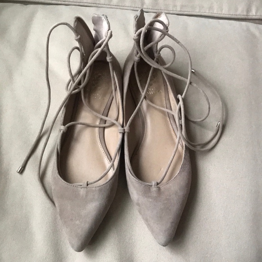 Vince camuto tie flats